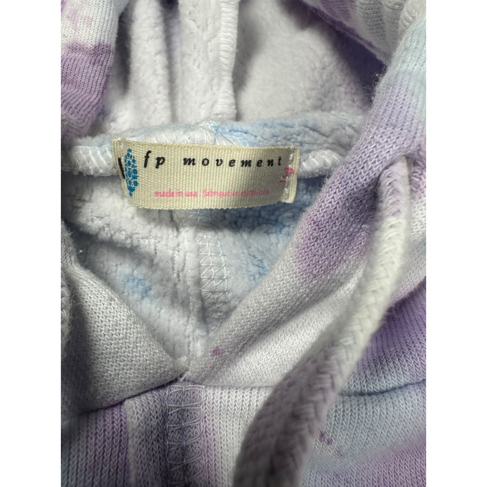 Free People Movement Work it Out Hoodie Womens L Tie Dye Pullover Athleisure - Picture 4 of 8